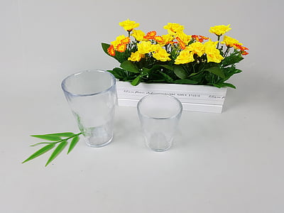 glass cup, cup, harmony, flowers, still life