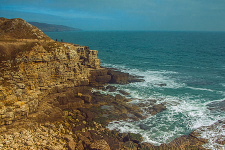 dorset, jurassic coast, ocean, sea, cliff, coastline, nature