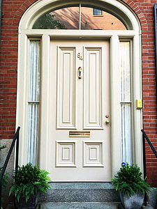 entrance door, input, doors, house entrance, white, architecture, window