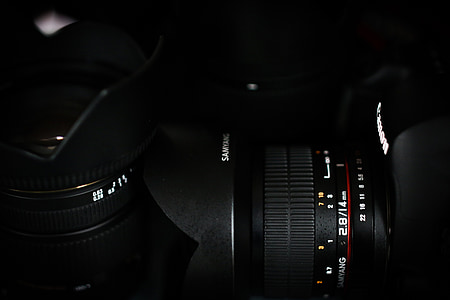 câmera, o plano de fundo, preto, escuro, Canon, fotógrafo, equipamento fotográfico