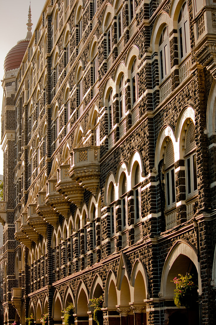 hotel do Taj mahal, Mumbai, Bombaim, Hotel, fachada, luxo, Índia