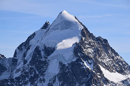 พีค, ภูเขา, เทือกเขาแอลป์, ธารน้ำแข็ง, หิมะ, น้ำแข็ง, ด้านบน