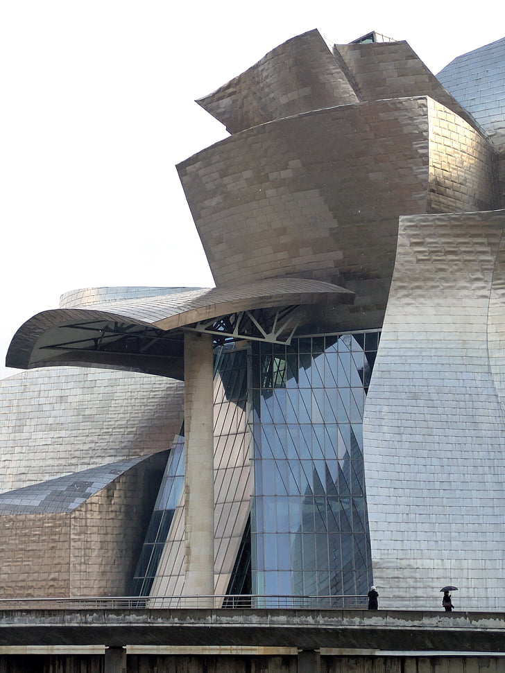 Bilbao, Guggenheim, museet, Spanien, arkitektur, landmärke, platser av intresse