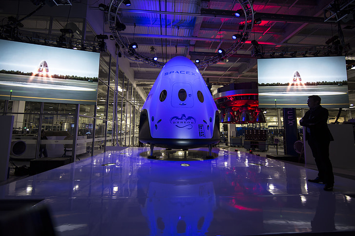 nave espacial, SpaceX, nave espacial, módulo espacial, cápsula, ciência, tecnologia