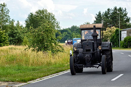 Traktor Lanz bulldog, tahač, traktory, Oldtimer, historicky, zemědělství, buldok