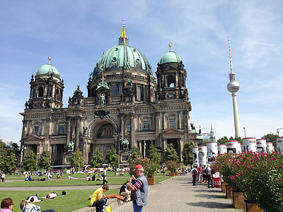 Berlin, Kościół, Architektura, kapitału, budynek, Atrakcja turystyczna, niebo