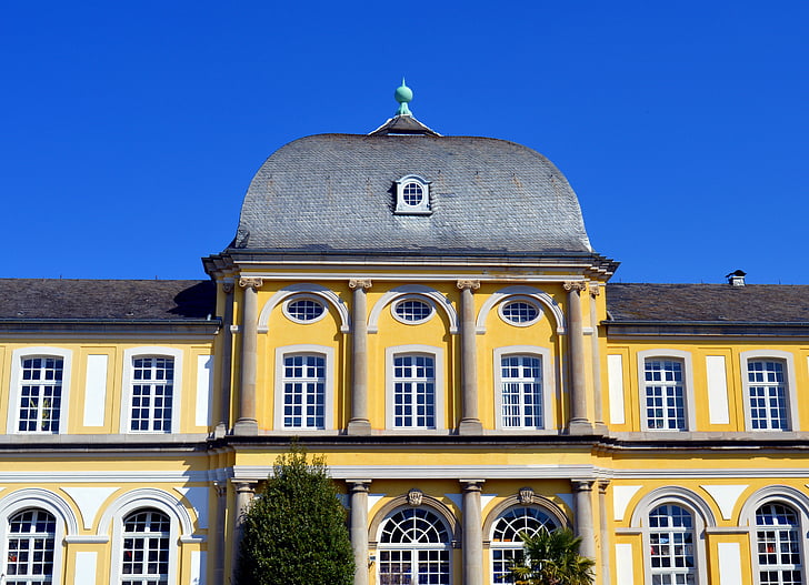 slott, poppelsdorfer schloss, Bonn, byggnad, arkitektur, Tyskland, historiskt sett
