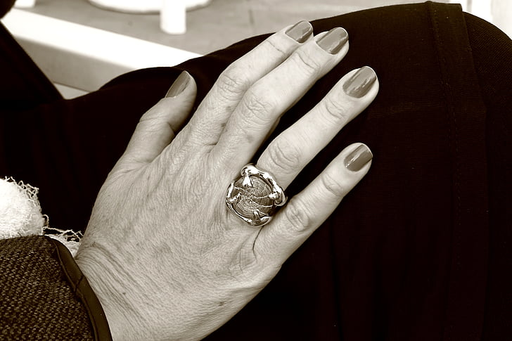 Hand, Ring, Finger, elegante