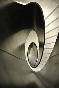 escalera, espiral, arquitectura, augistiner, Freiburg, arquitectura, metal