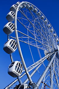 ferris wheel, summer, park, vacation