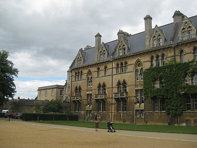 Оксфорд, Англия, Църквата на Христос, сграда, мътен