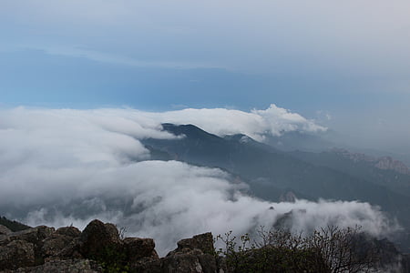 Mt seoraksan, Daecheong bong, Wolke