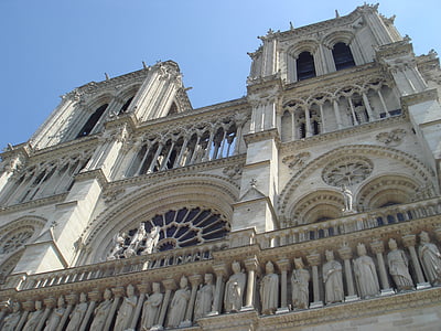 Párizs, utazás, Franciaország, Landmark, Notre dame, építészet, híres hely