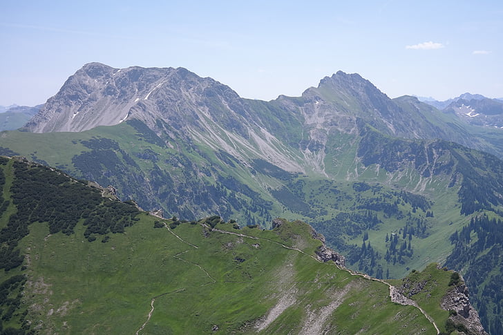 Gaishorn, grov horn, Mountain, Allgäu, toppmötet, Allgäualperna, Alpin