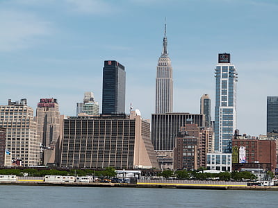 New jersey, New york, Empire state building, Manhattan, air, NY, apel besar