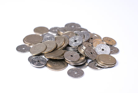 Norvēģijas kronas, monētas, nauda, valūta, bagātība, bagāts, kronis