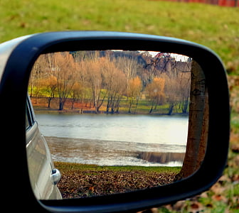 кадр, воды, Зима, автомобиль, зеркало, Транспорт, Природа