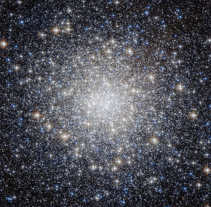 klotformig stjärnhop, stjärnor, Messier 92, stjärnbilden hercules, bollen, omloppsbana, Galaktiska core