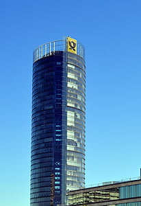 skyskraper, posttower, Telecom tower, kommunikasjon, bygge, Bonn, glass
