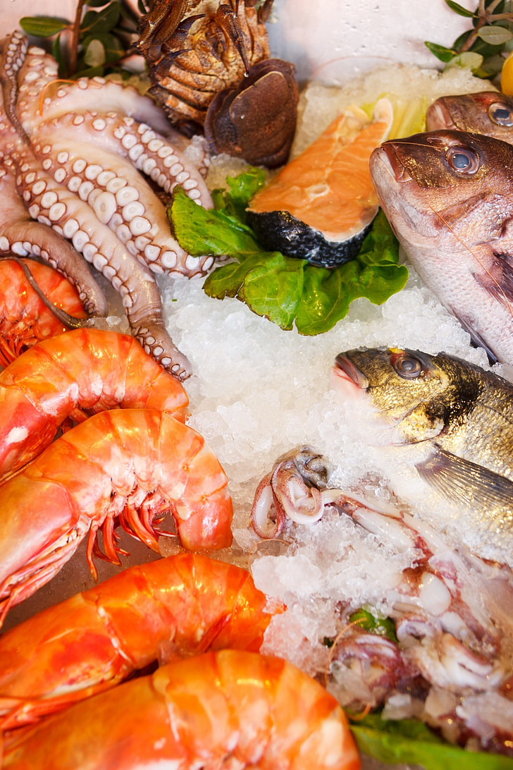 морепродукти, продукти харчування, здоровий, море, свіжі, риби, Ресторан