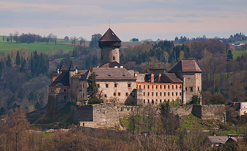 l’owlery, Château, histoire, les murs de la, République tchèque, monument, architecture