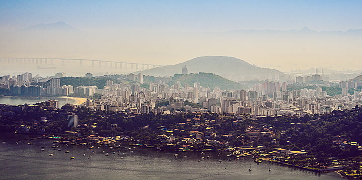 Rio de janeiro, Thế vận hội 2016, Niterói, Bra-xin, Chúa Kitô Đấng cứu chuộc, dãy núi, bay