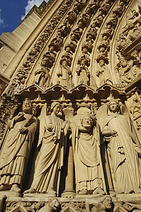 kirkko, Notre dame, arkkitehtuuri, Ranska, Pariisi
