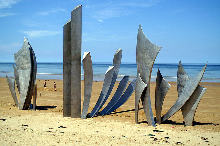 França, Normandia, platja Omaha, platja, Costa, Monument