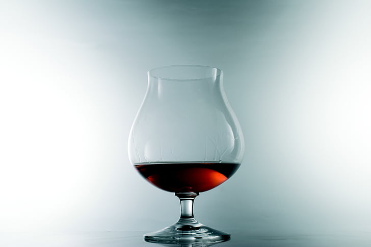 pohár, brandy, alkohol, víno, sklenice na víno, červené víno, Nápojové sklo