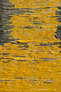 yellow, paint, rustic, flake, flaking, timber, wood