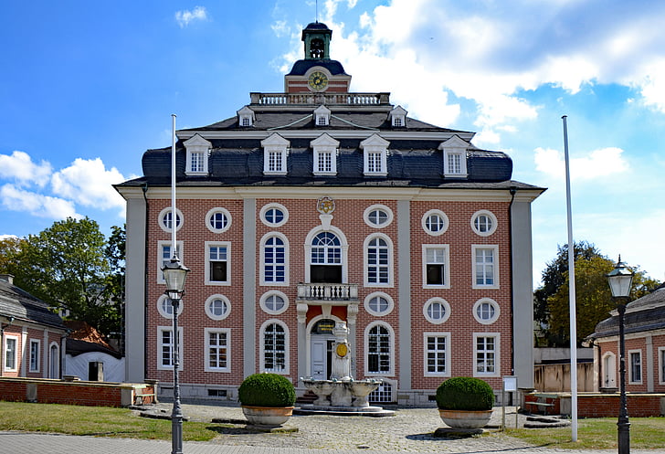 Bruchsal, Baden württemberg, Almanya, Kale, Bölge Mahkemesi, eski bina, Barok