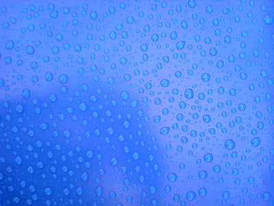 por goteo, parasol, no, agua, tiempo en, azul, Rocío