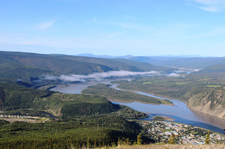 Yukon, upes, Dawson city, Kanāda, Jukonas teritoriju, Dawson
