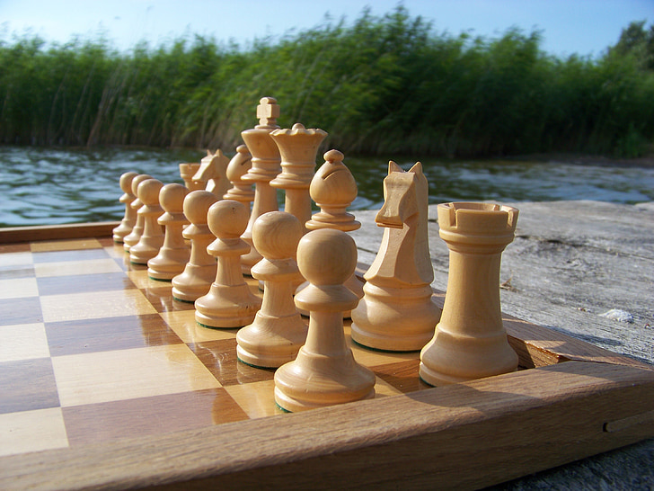 šah, šahovske figure, osnovni položaj, Staunton