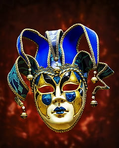 Maske, Kunst, Farbe, venezianische, Italienisch, Karneval, Gesicht