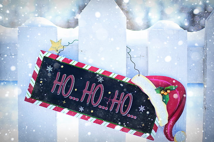 Ho ho ho, Christmas, hiver, vacances, Xmas, Joyeux, Ho
