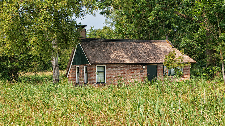 boerderij, Cottage, romantiek, huis, toeristische, Nederland