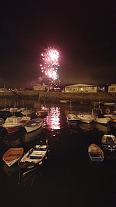 foc de artificii, fuegos atificiales, Cantabria, Spania, Marinero, Urdiales, cristian