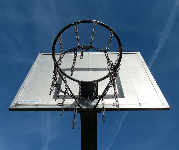 Basketball, Korb, Sport, Basketballkorb, im freien, spielen, Ball-Spiel