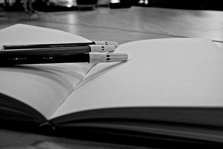 bilježnica, olovka, pisati, Napomena, knjiga, autor