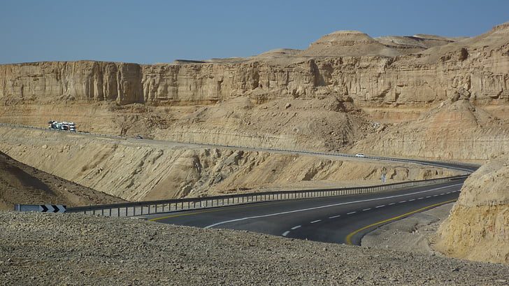 desert de, del mar mort, Israel, paisatge, est, medi ambient, natural