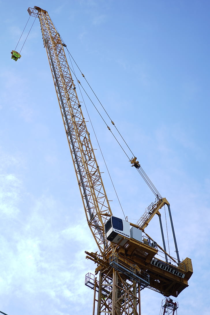 crane, sky, construction trades, construction equipment