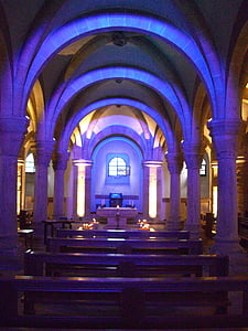 Crypt, valgustus, Dom, Bamberg, siseruumides, arhitektuur, kirik