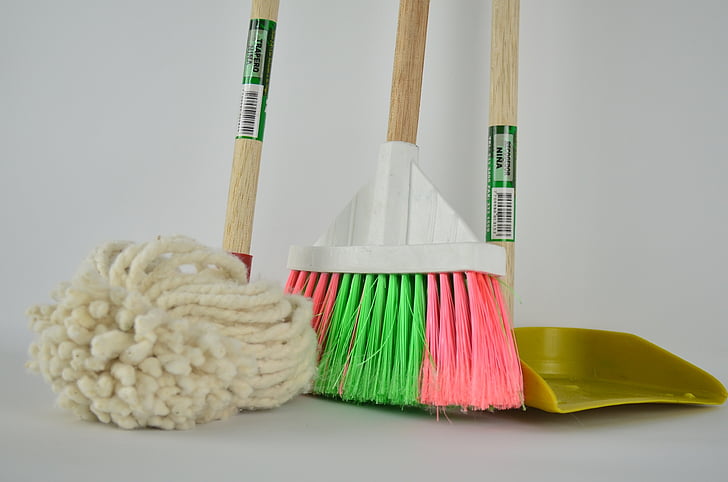 broom, ragpicker, mop, picker, toilet, cleaning, housework