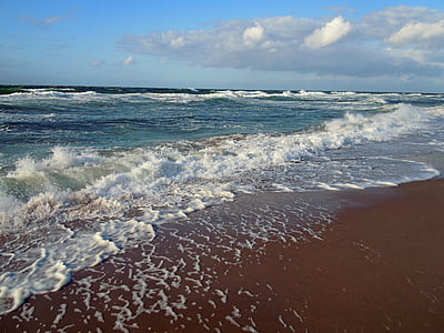 море, пляж, схвильований озеро, хвиля, Природа, води, Берегова лінія