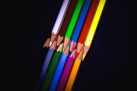 pens, colored pencils, colour pencils, color
