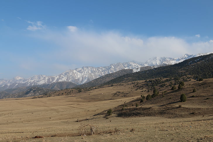 góry, jesień, Kirgistan