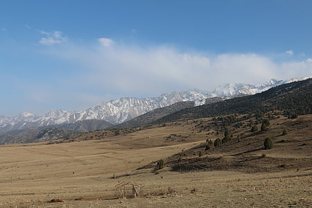 fjell, høst, Kirgisistan