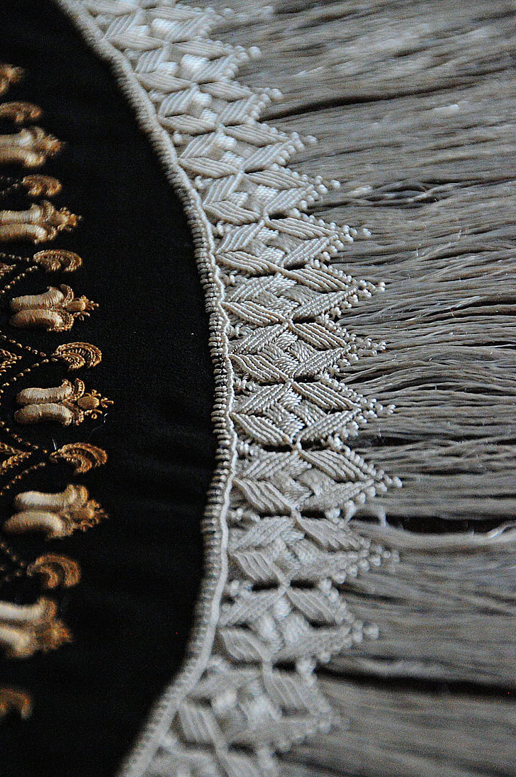tekstil, sárközi, sampel, hitam, hitam dan putih, bahan, Hongaria