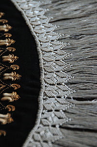 tekstil, sárközi, sampel, hitam, hitam dan putih, bahan, Hongaria